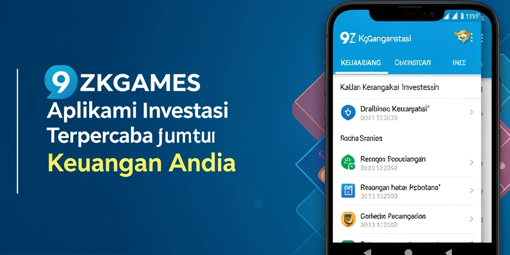 Antarmuka aplikasi 9ZKGAMES yang mudah digunakan untuk investasi.