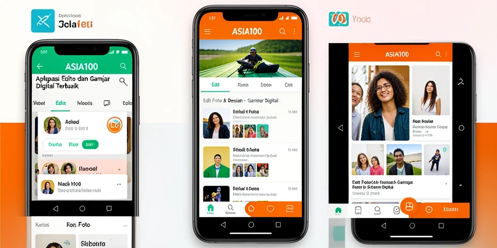 Tampilan antarmuka ASIA100 yang modern dan fungsional untuk Gambar Digital.