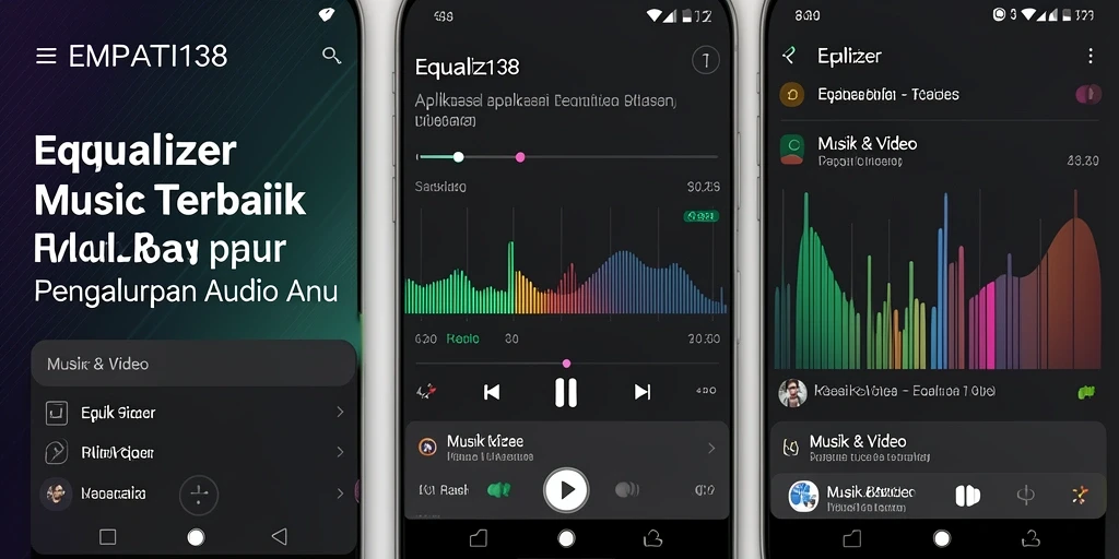 Screenshot menunjukkan antarmuka intuitif EMPATI138 dengan pengaturan Equalizer.