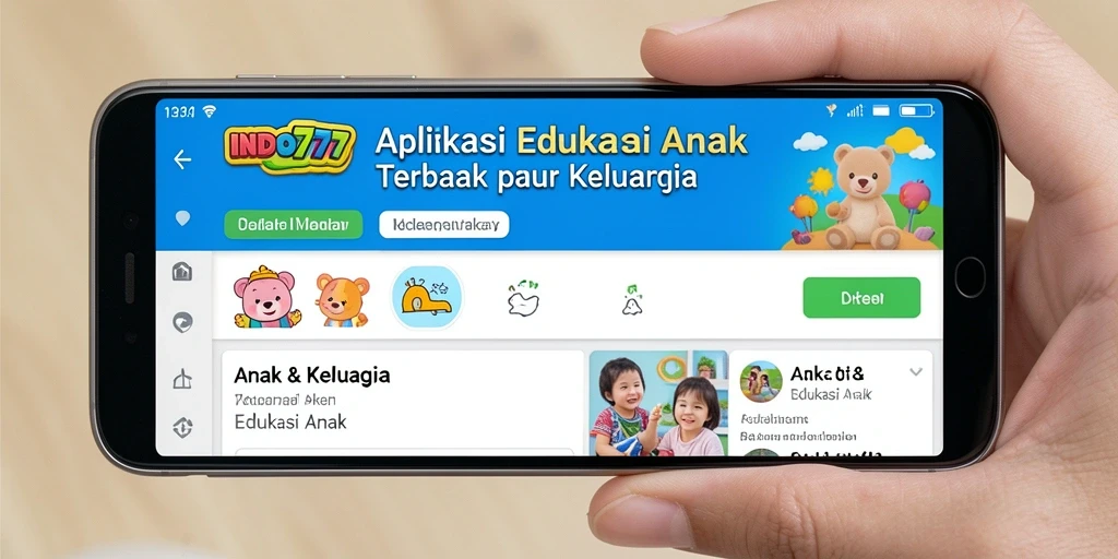 Antarmuka INDO777 yang menarik untuk Edukasi Anak.