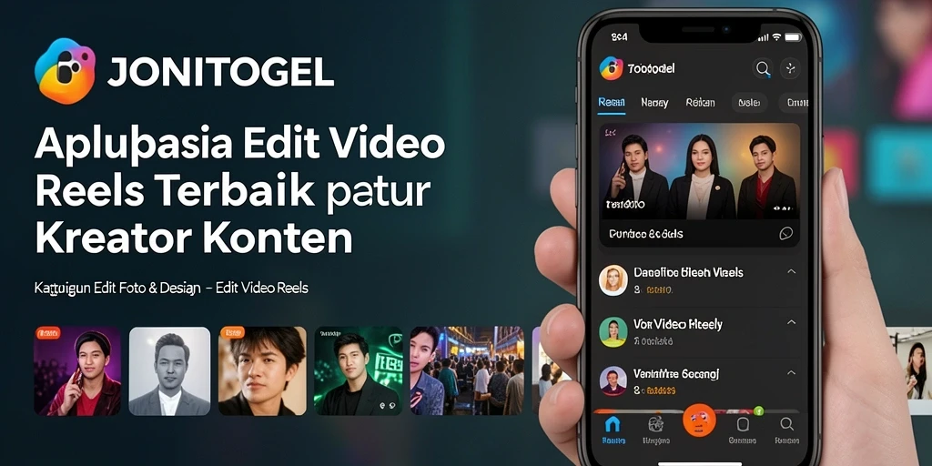 Antarmuka JONITOGEL menampilkan alat edit video yang lengkap dan mudah digunakan.