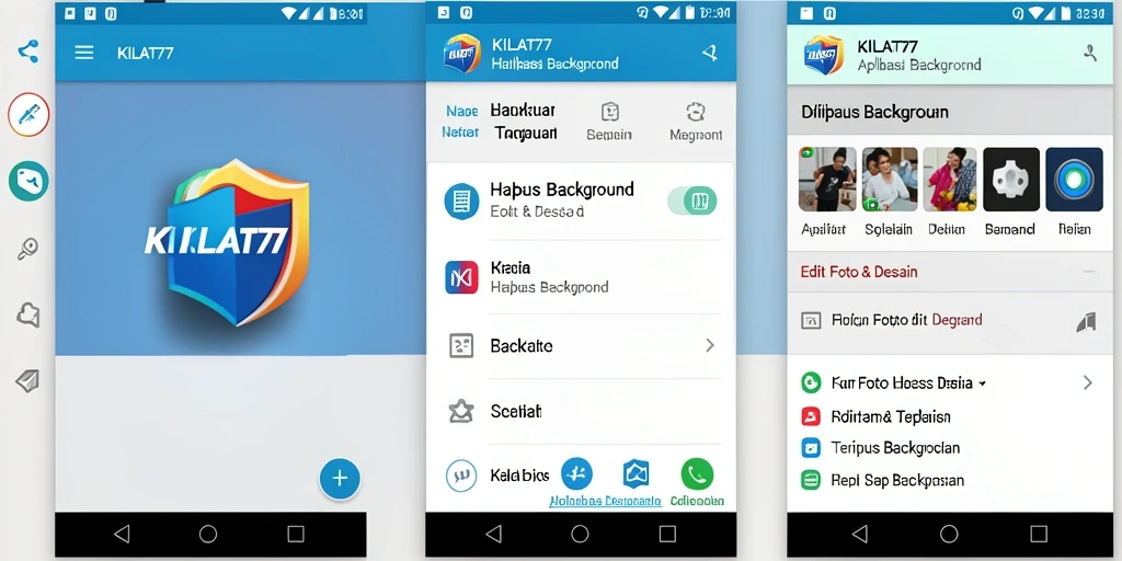 Tampilan antarmuka KILAT77 untuk fitur Hapus Background yang sederhana dan intuitif.