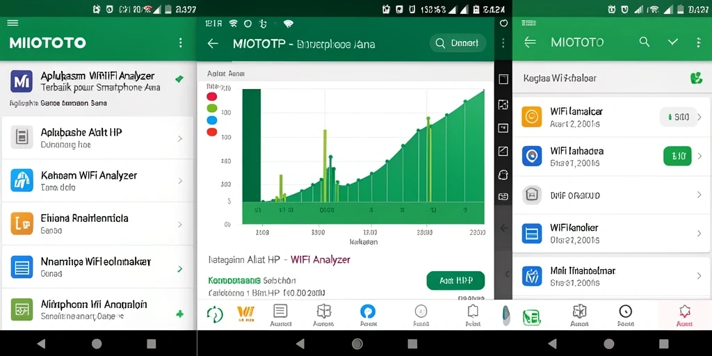 Tampilan antarmuka MIOTOTO dengan fitur analisis WiFi yang lengkap.
